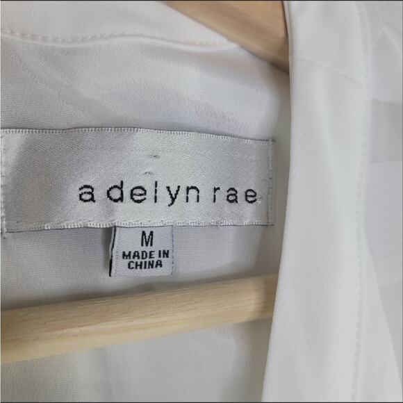 ANTHROPOLOGIE ADELYN RAE White Checkered Tie Waist Tank Top Tunic Mini Dress M - Picture 8 of 13